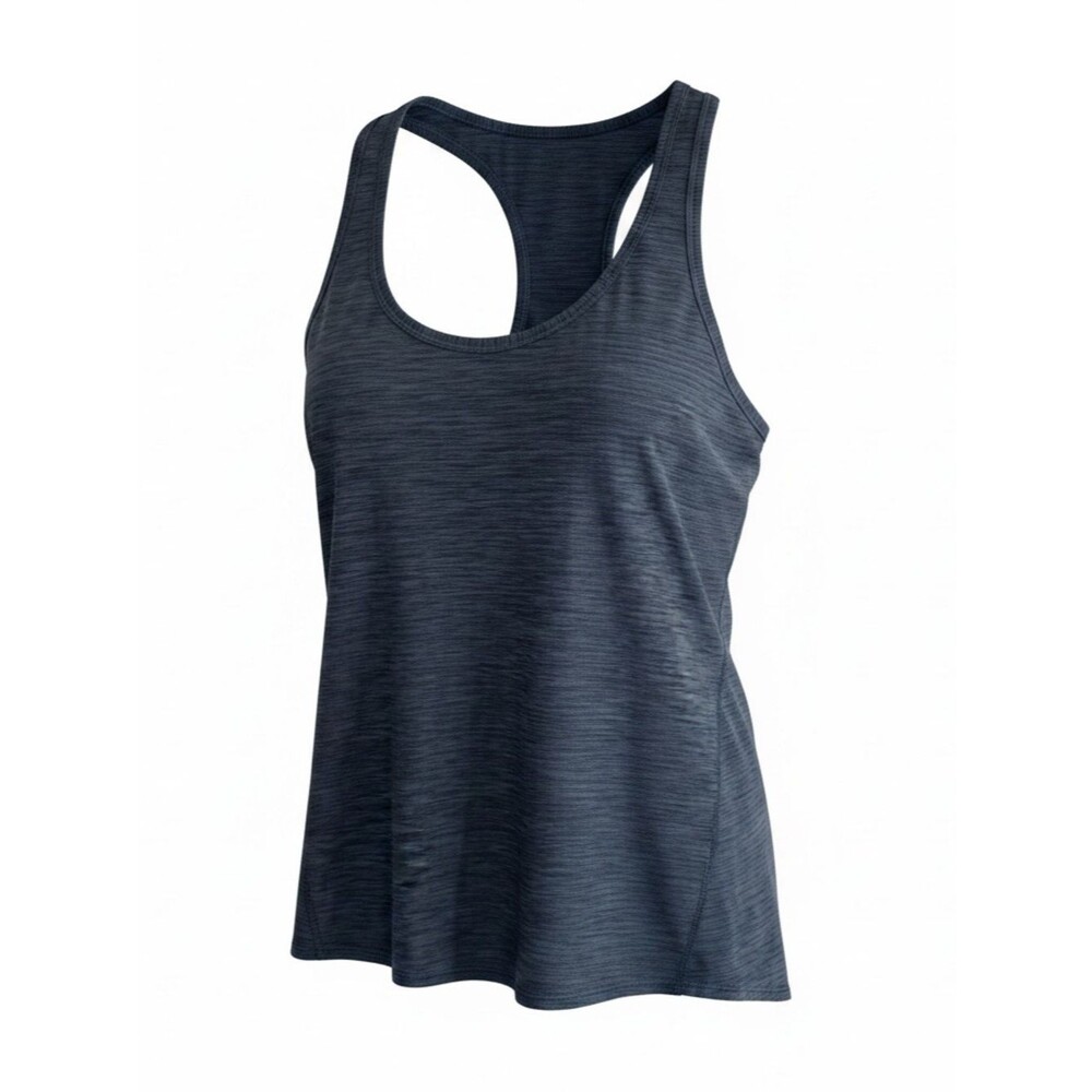Athleta Dark Heather Navy Racerback Tank - Size Medium